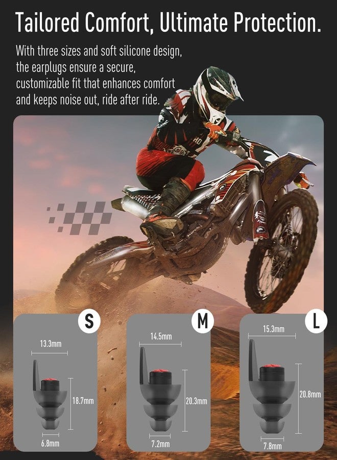 Hearprotek Motorcycle Ear Plugs, 3pairs Reusable earplugs for Wind Noise Reduction-Comfortable Ear Protection Under Helmet for motocycles,Motobike,Racing-Gifts for Motorcycle Lovers (24dB) - Image 5